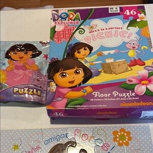 Dora the Explorer Floor Puzzle - Multicolor